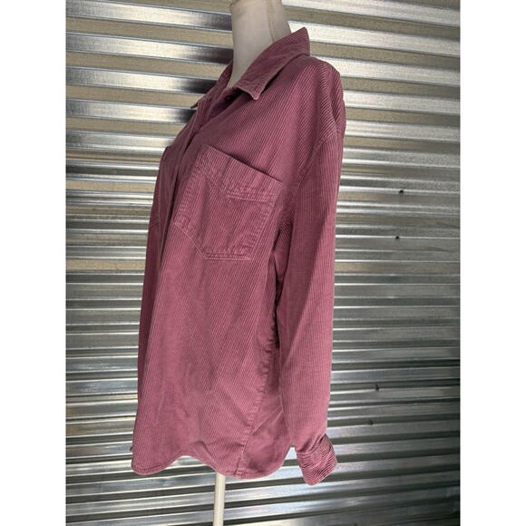 Vintage Corduroy Mauve Shacket Shirt Jacket - Picture 5 of 10